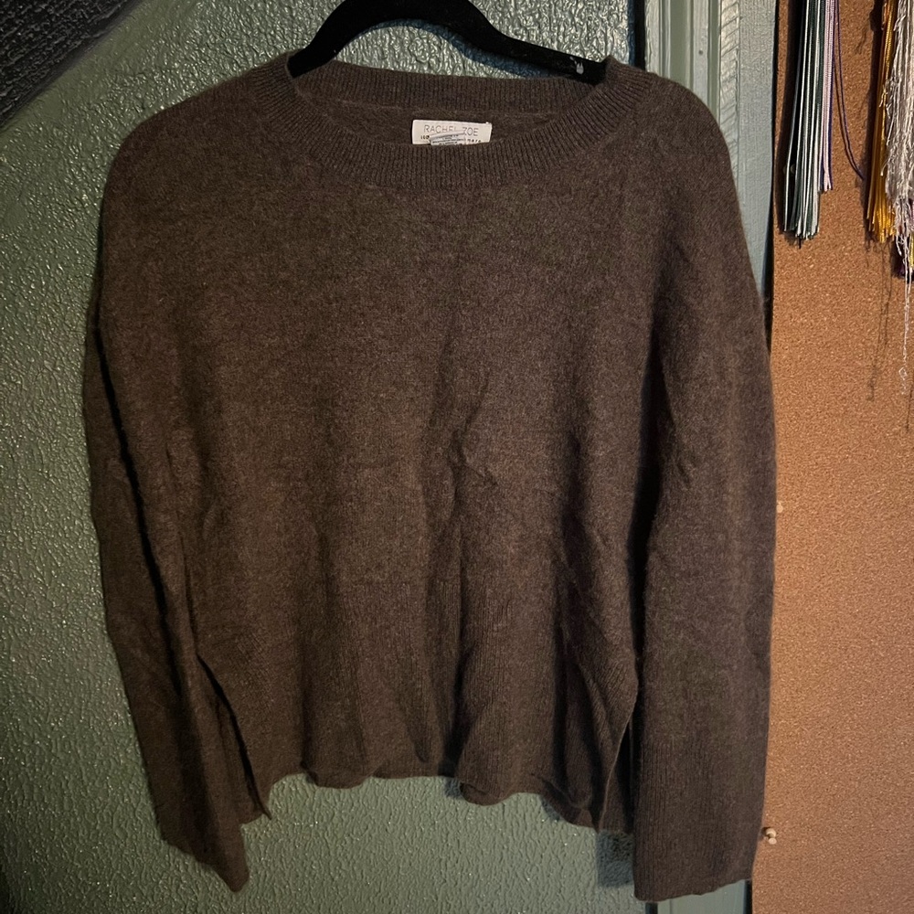Rachel Zoe Dark Brown Cashmere Sweater